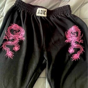 Adika pink dragon sweatpants